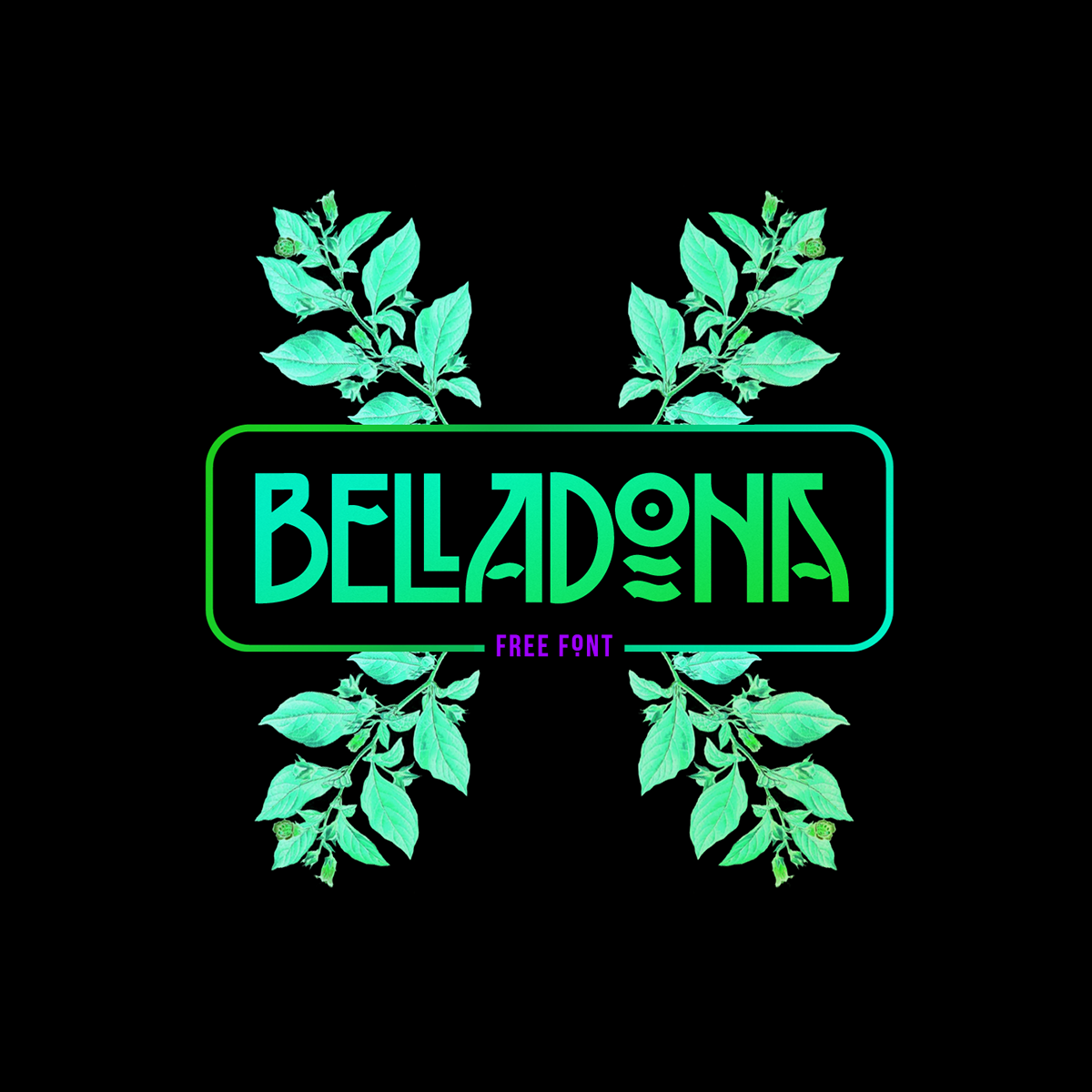 BELLADONA Free Font by Tano Veron - Typo Gratuite - Studio Karma - Graphic designer - Houston Humble Texas