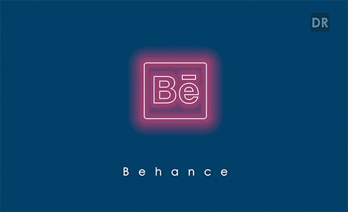 Logo Behance - Social Networking Creative Logo Animation by Divan Raj - Animation Logo réseaux sociaux - Studio Karma - Graphic designer - Houston Humble Texas