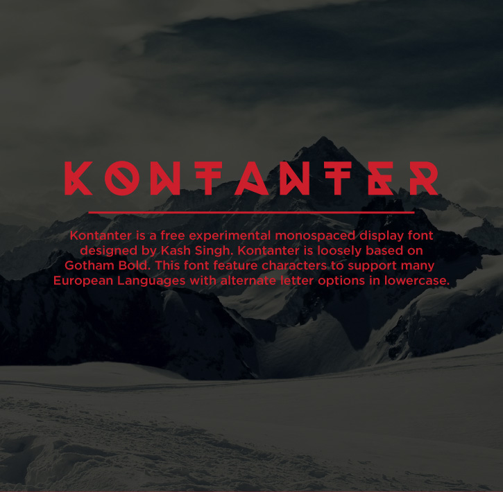 kontanter | Police de caractère Gratuite | Free Font - Studio Karma - Graphic designer - Houston Humble Texas