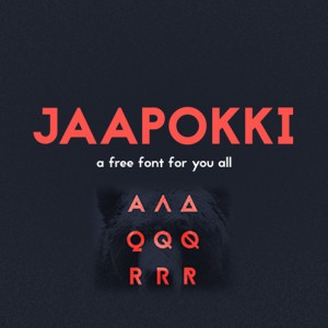 Typo Gratuite Jaapokki | Free Font - Studio Karma - Graphic designer - Houston Humble Texas