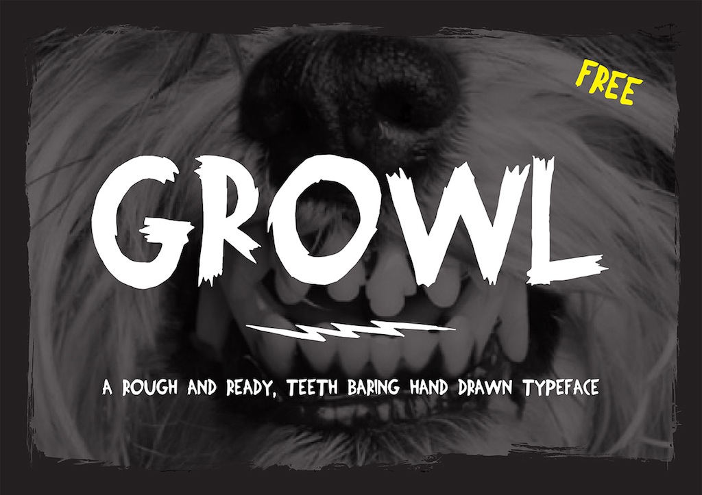 Typo Gratuite Growl | Free Font | Studio Karma - 1