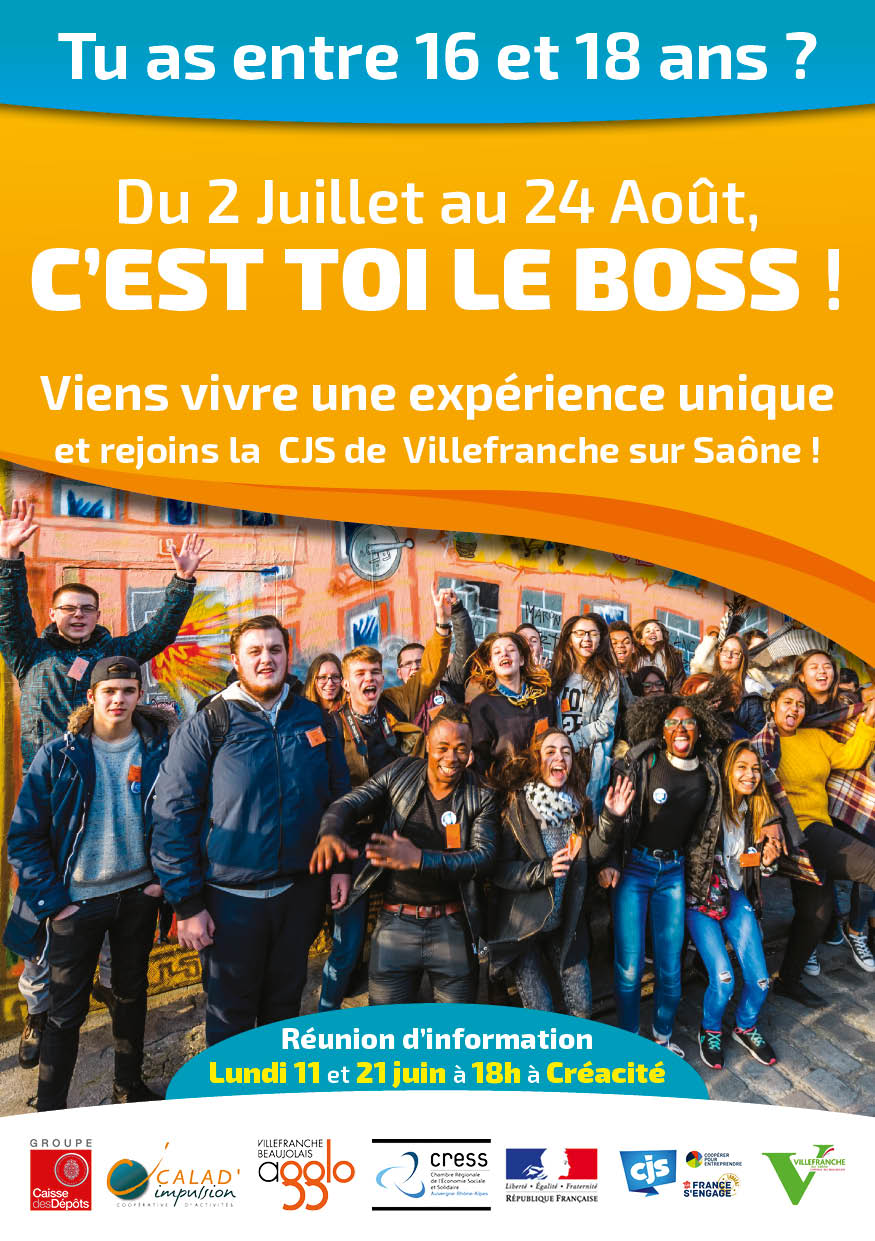 Présentation Création Flyer CJS Calad Impulsion Recto - Studio Karma - Graphiste