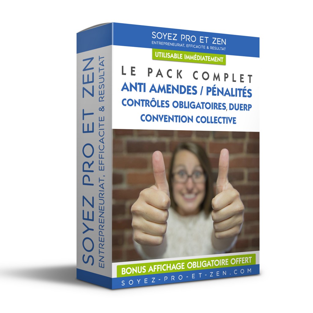 Creation Packaging de Boite Amendes Penalités - Soyez-Pro-et-Zen - Coaching Entreprise