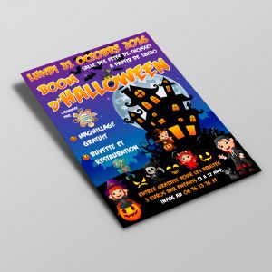 Creation flyer soiree halloween sou des écoles thoissey - Studio Karma - Graphic designer - Houston Humble Texas