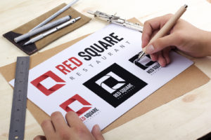 Creation-Logo-Red-Square - Studio Karma - Graphic designer - Houston Humble Texas