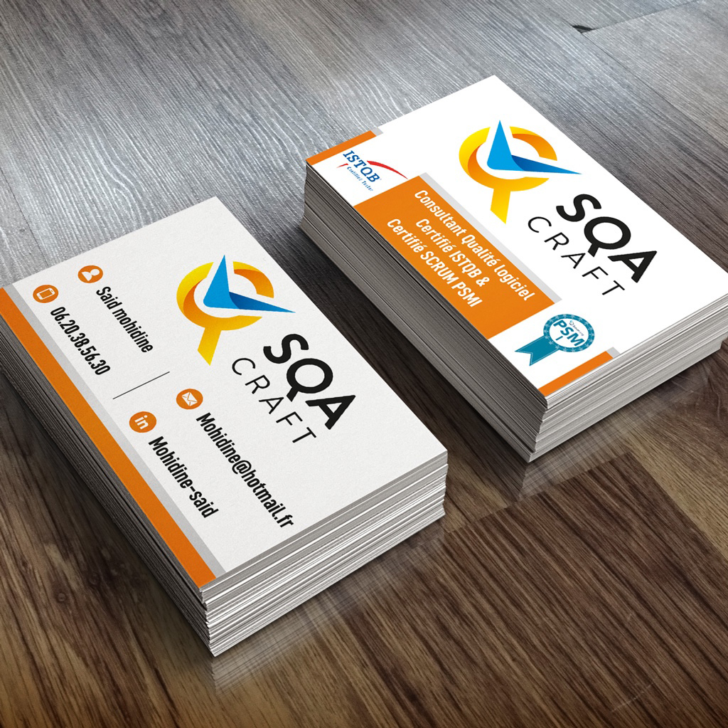Carte-Visite-SQA-Craft-Software-Quality-Assurance-Villefranche - Studio Karma - Graphic designer - Houston Humble Texas