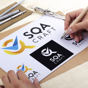 Logo-SQA-Craft-Software-Quality-Assurance-Villefranche-69 - Studio Karma - Graphic designer - Houston Humble Texas