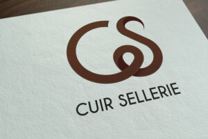 Logo Design CS Cuir - Leather Saddlery saddle horse harness - Studio Karma - Graphic designer - Houston Humble Texas