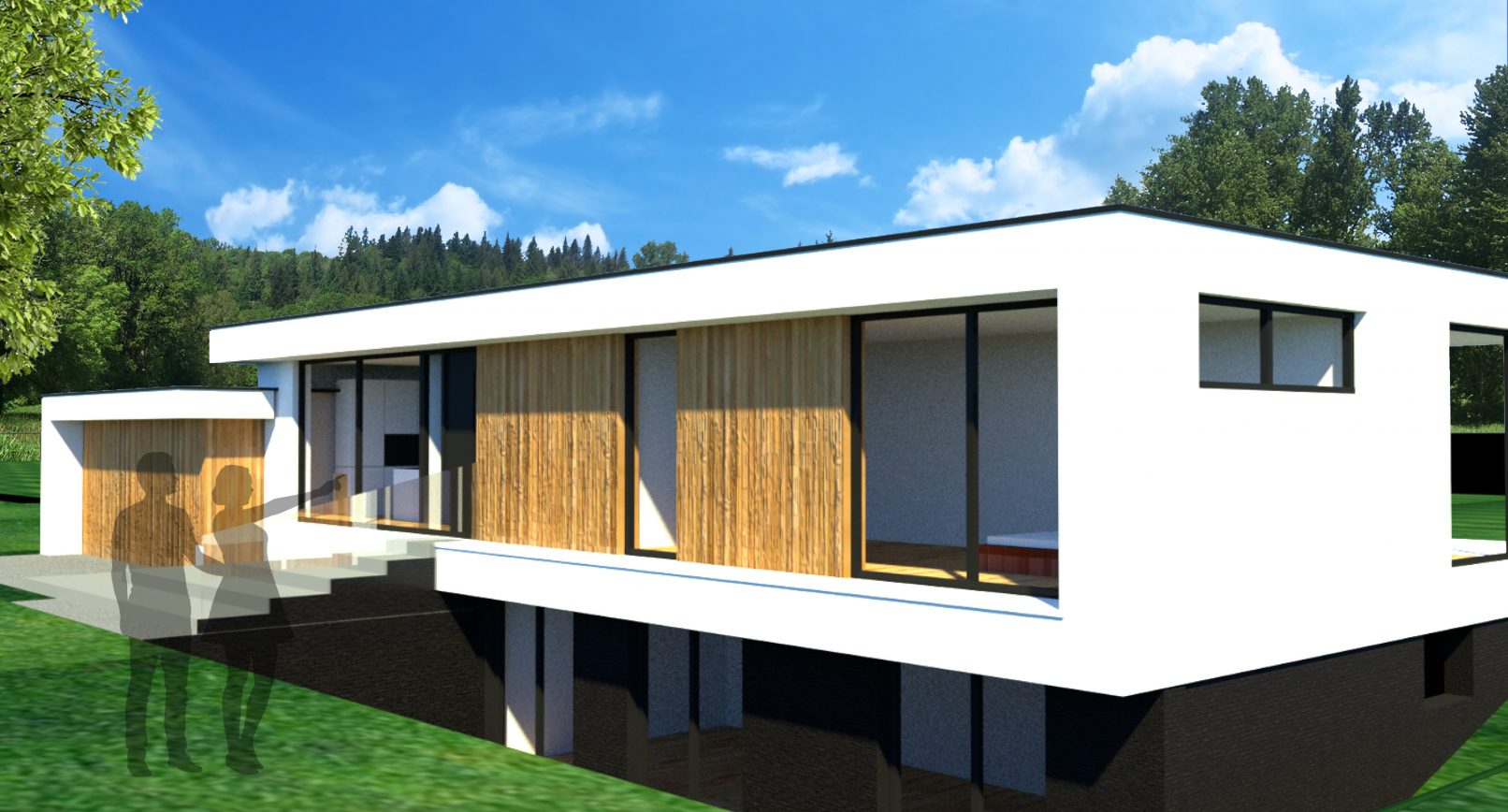 Moderne kubistische villa