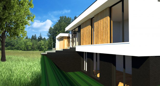 Moderne kubistische villa