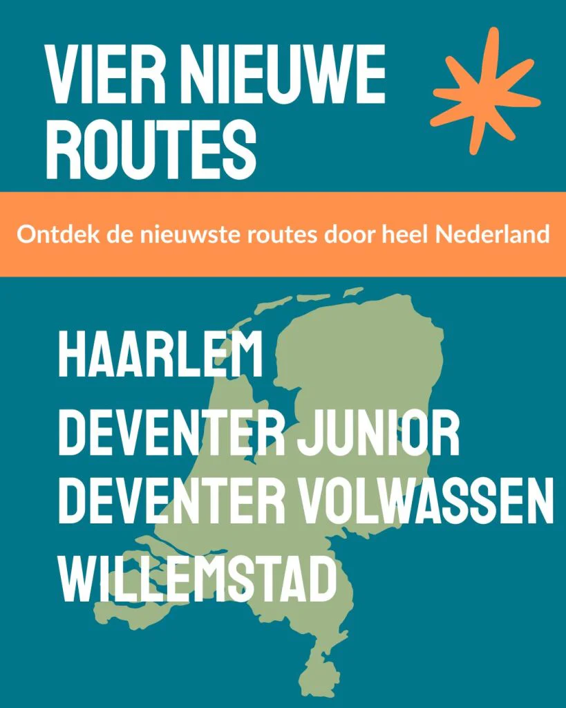 Vier nieuwe spreekwoordenroutes live: Willemstad, Haarlem en Deventer
