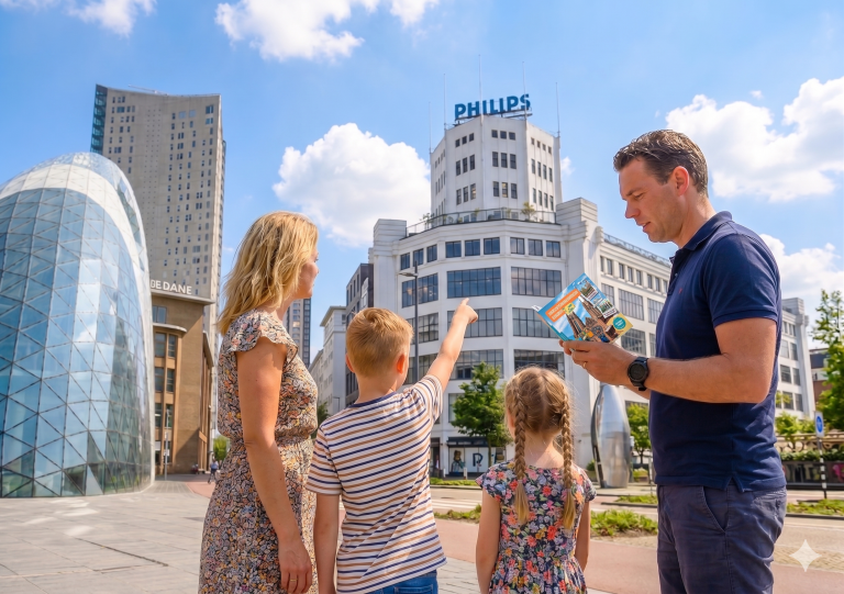 Spreekwoorden in de stad Eindhoven - gezin bij Philips