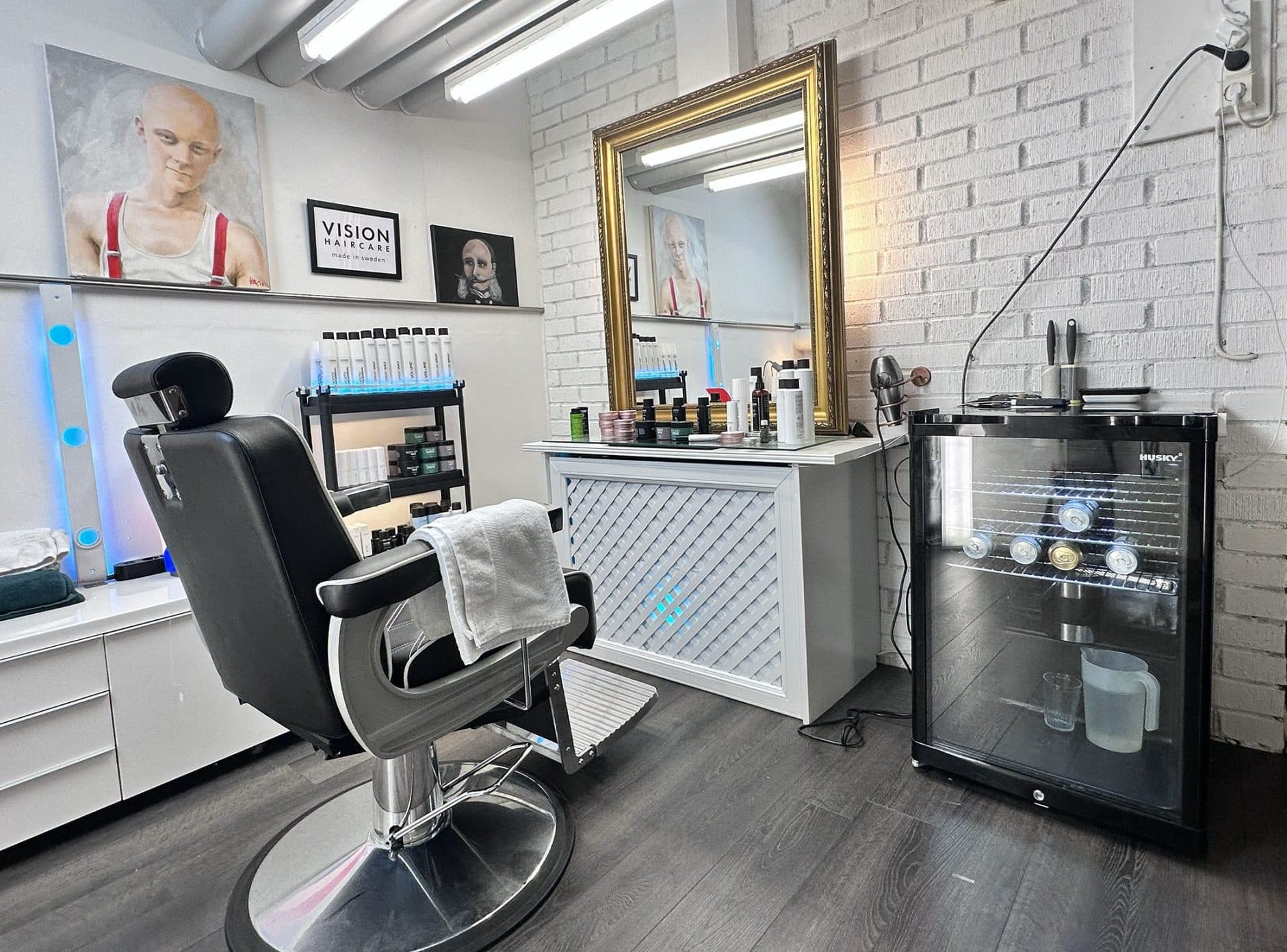 En optimerad station för frisör och barberare