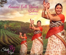 Bihu Indian Folk dance from Assam in Switzerland with Stuti Aga