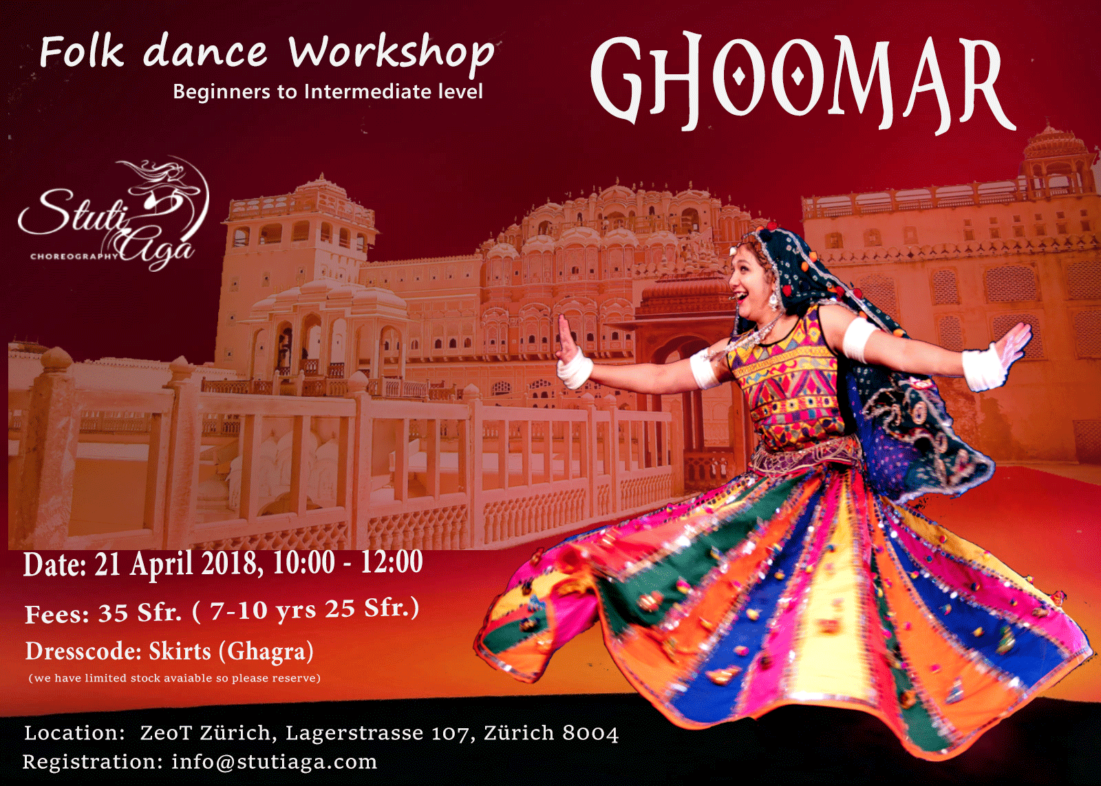 Folk Dance workshop Ghoomar