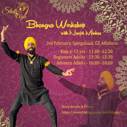 Bhangra workshop with Navjot Minhas in Zurich Switzerland for kids and adults