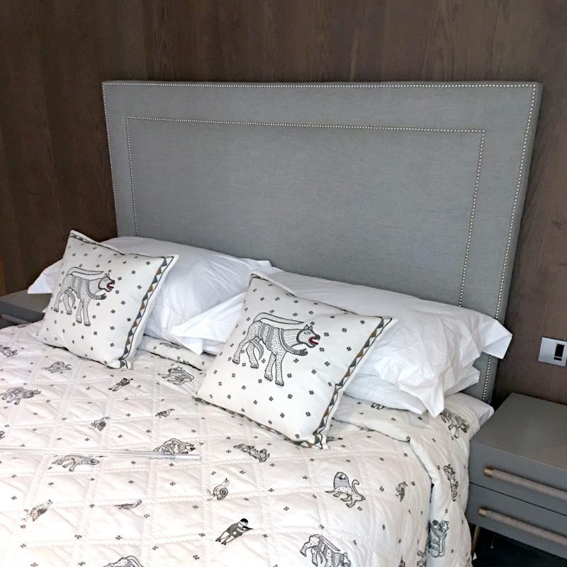 Square Headboard with Border nails finish Style and Comfort Ltd
