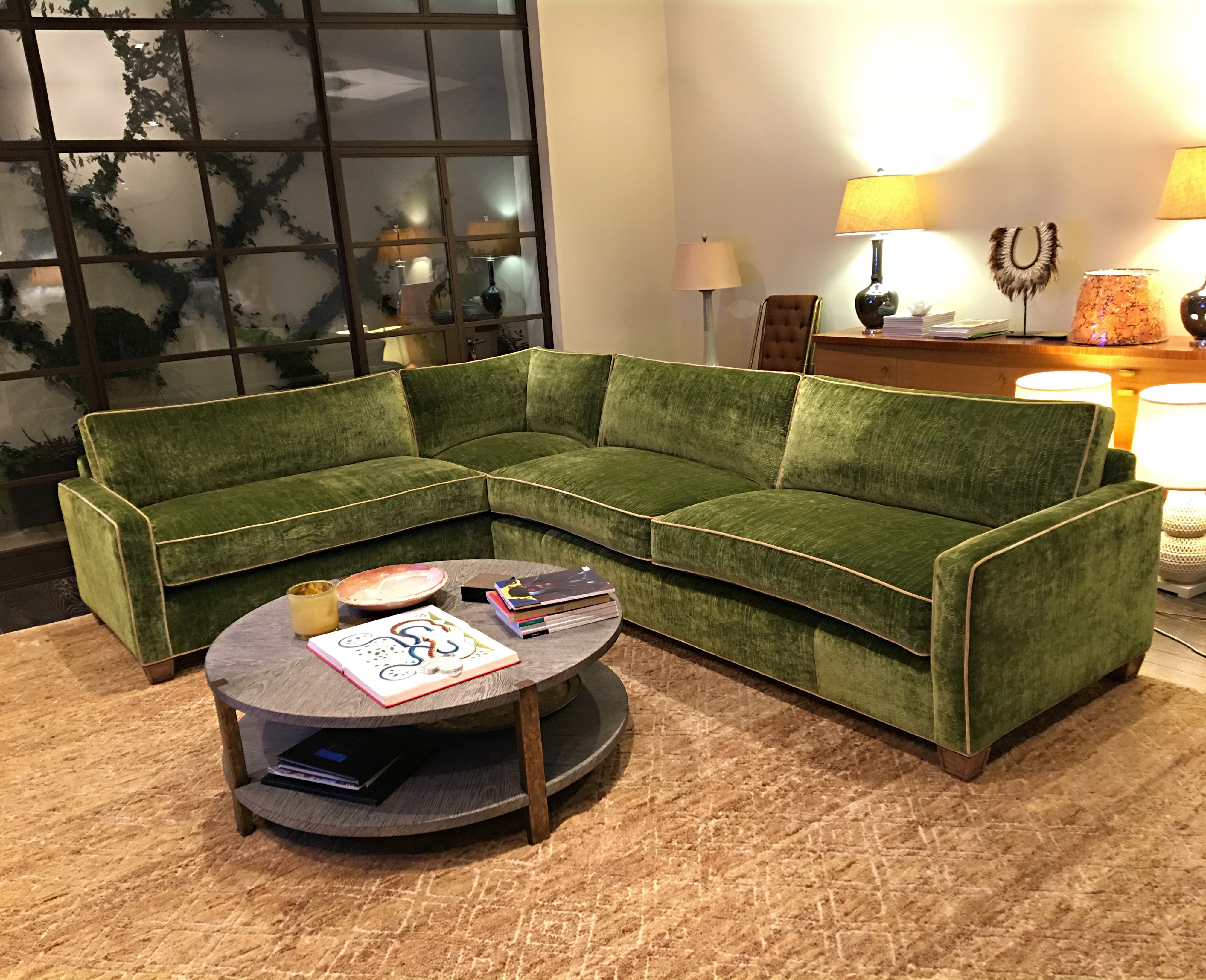 Grosvenor Velvet Corner Sofa – Style and Comfort Ltd