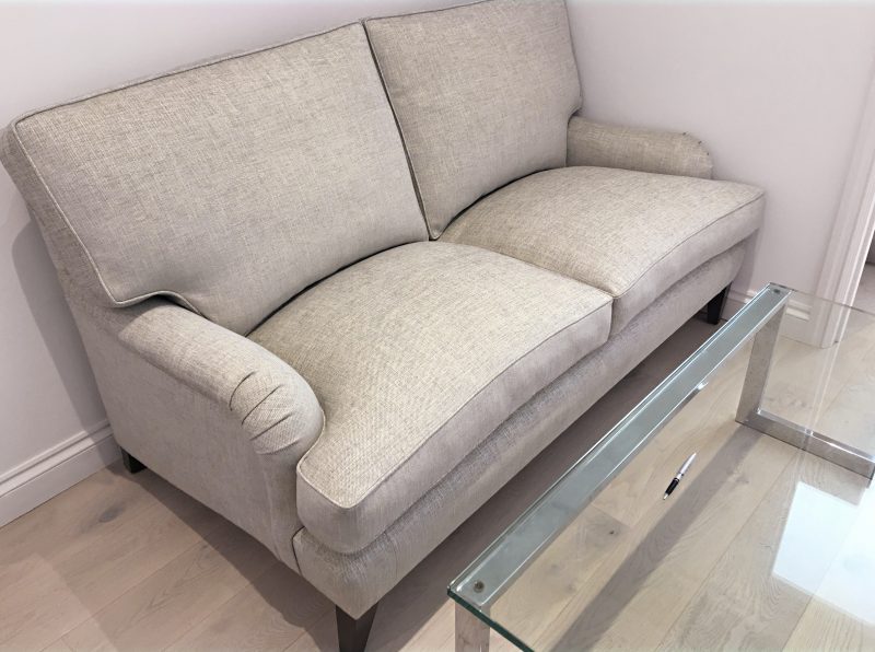 Traditional two seater sofa