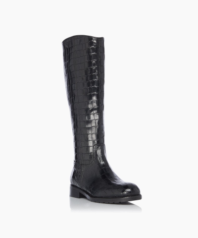 Dune - Tillsie Black Knee High Boots
