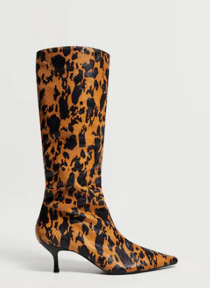 Mango - Snake Effect Boots