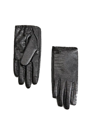 MANGO - Faux Leather Gloves