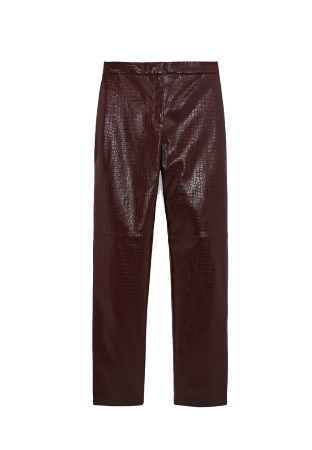 ZARA - Faux Leather Trousers