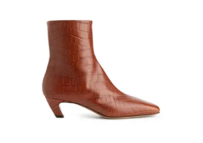 Arket - Mid-Heel Leather Ankle Boots