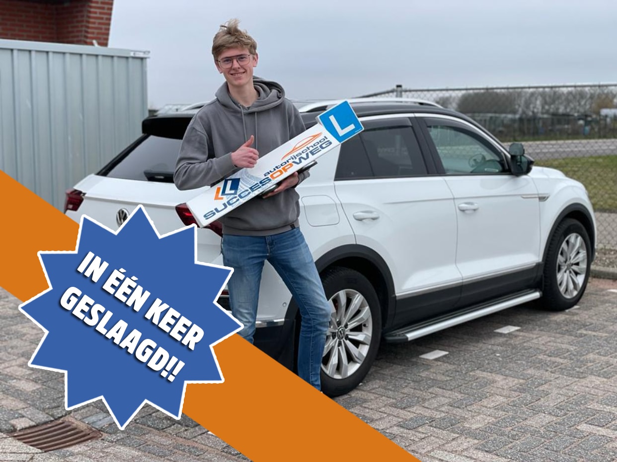 Devon van Doleweerd in 1x geslaagd!