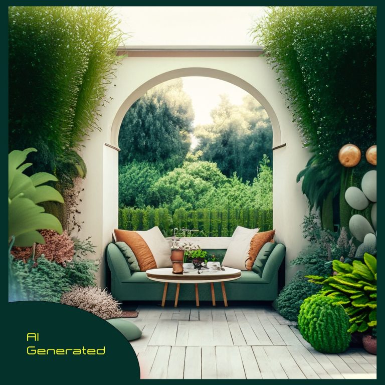 garden design with walk path, chairs8