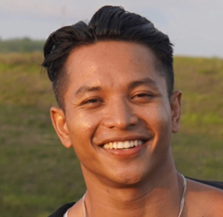 Portrait picture of young indonesian man called Dedek