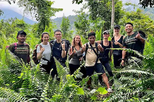 Sumatra Orangutan Trekking group