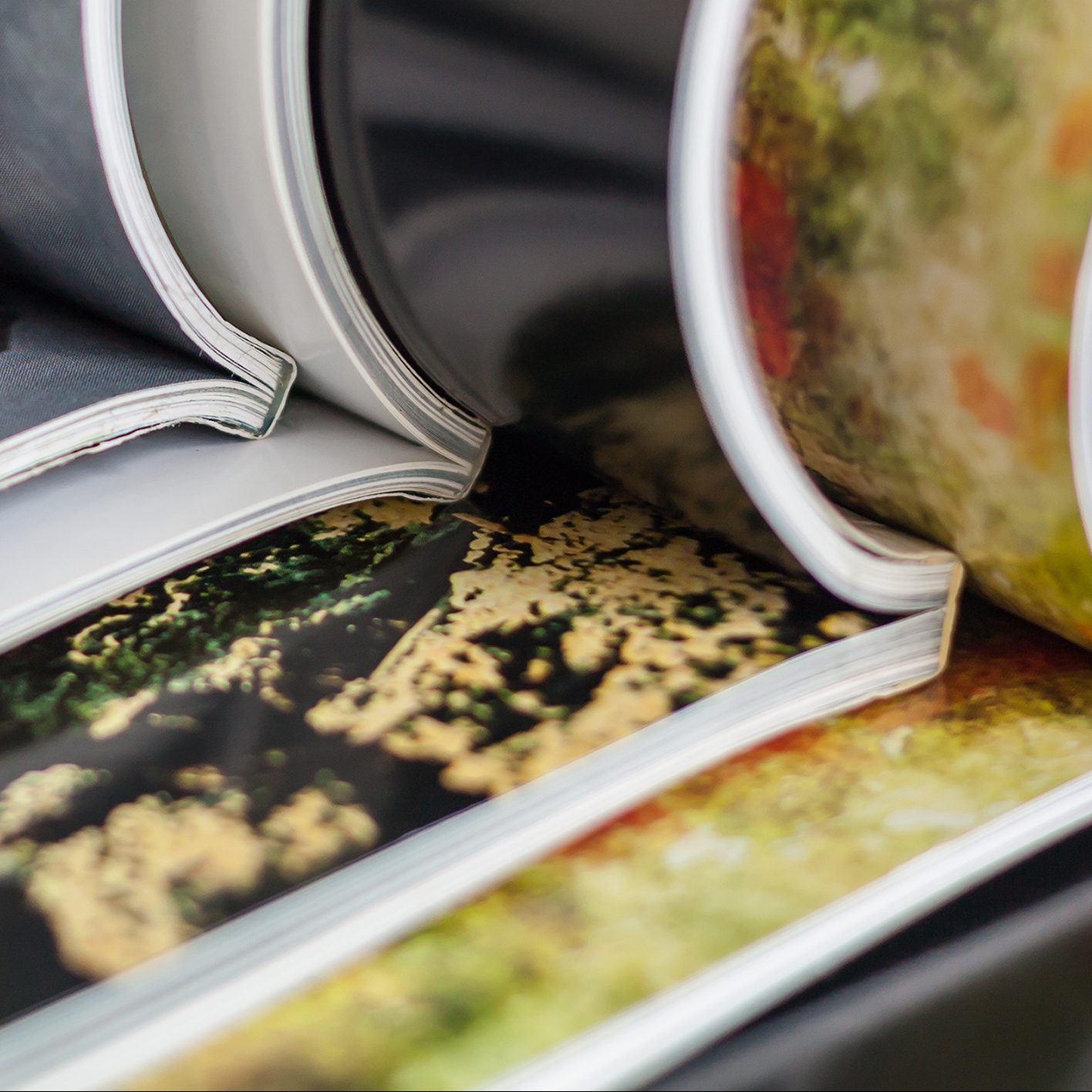 Stack of magazines