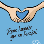 Illustration af rene hænder og slogan