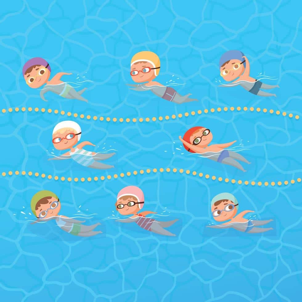 Sundsvalls simsällskap barn i simskola