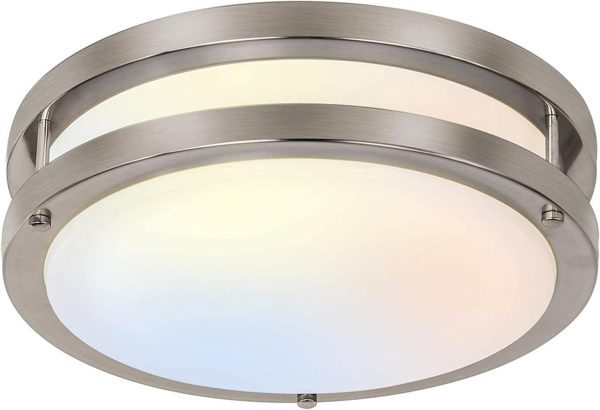 13 inch Flush Mount LED Ceiling Light Fixture, 2700K/3000K/3500K/4000K/5000K Adjustable Ceiling Lights, Oil Rubbed Bronze Saturn Dimmable Lighting for Hallway Bathroom Kitchen or Stairwell, ETL Listed - Image 42