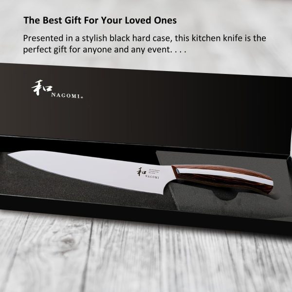 NAGOMI] 6 inch Kitchen Petty Knife, Japanese Kitchen Cooking Utility Knife, Fruit Paring knife for slicing fruit, tender pieces of meat, sandwiches | Stylish Gift Box - Image 8