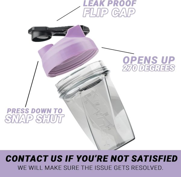 HELIMIX 2.0 Vortex Blender Shaker Bottle Holds upto 28oz | No Blending Ball or Whisk | USA Made | Portable Pre Workout Whey Protein Drink Cup | Mixes Cocktails Smoothies Shakes | Top Rack Safe - Image 90