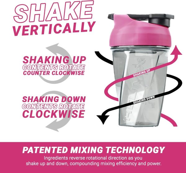 HELIMIX 2.0 Vortex Blender Shaker Bottle Holds upto 28oz | No Blending Ball or Whisk | USA Made | Portable Pre Workout Whey Protein Drink Cup | Mixes Cocktails Smoothies Shakes | Top Rack Safe - Image 95