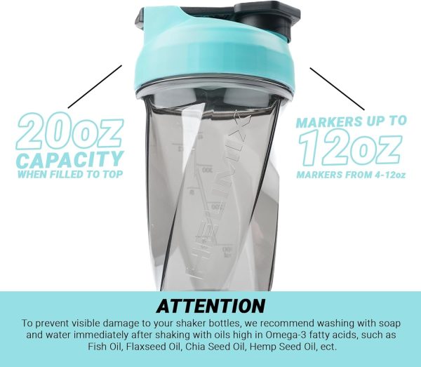 HELIMIX 2.0 Vortex Blender Shaker Bottle Holds upto 28oz | No Blending Ball or Whisk | USA Made | Portable Pre Workout Whey Protein Drink Cup | Mixes Cocktails Smoothies Shakes | Top Rack Safe - Image 143