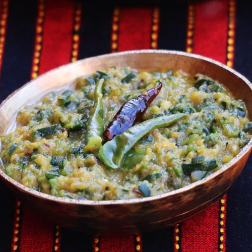 Courgette / zucchini khar (Assamese recipe)