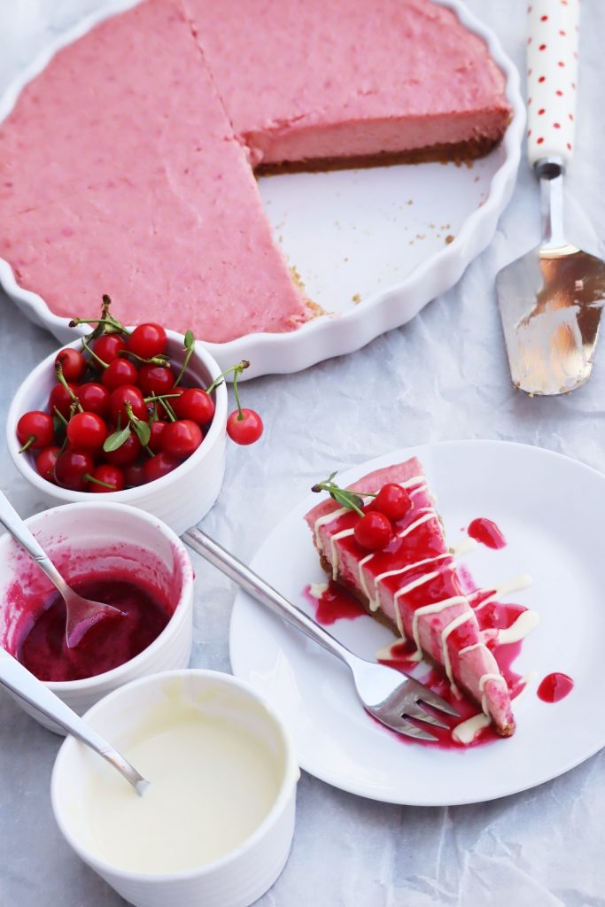 Cherry cheesecake