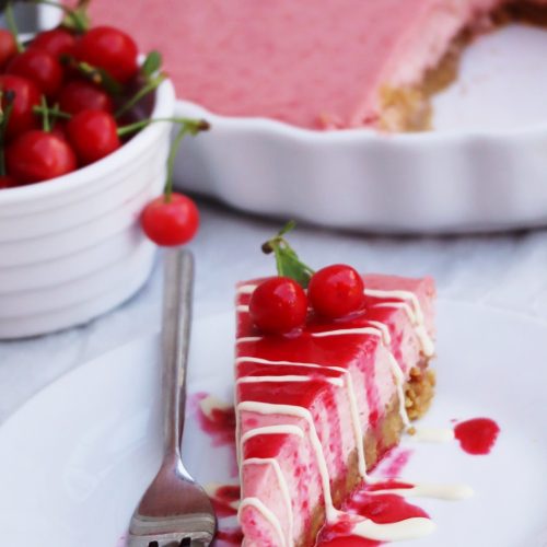 Cherry cheesecake