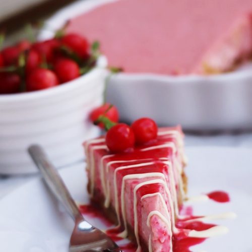 Cherry cheesecake