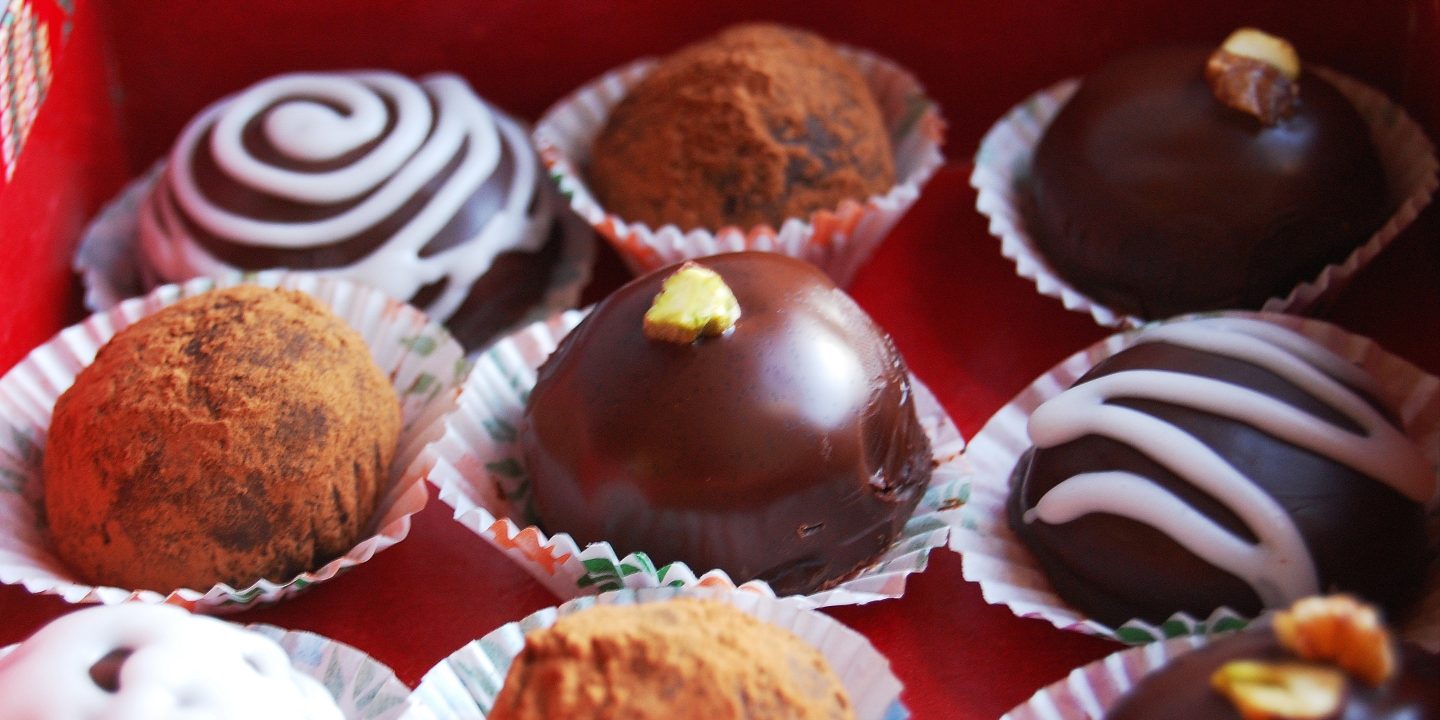 Nutella and dark chocolate truffles