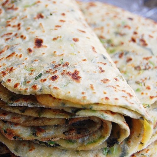 Aloo-methi-cream cheese parathas