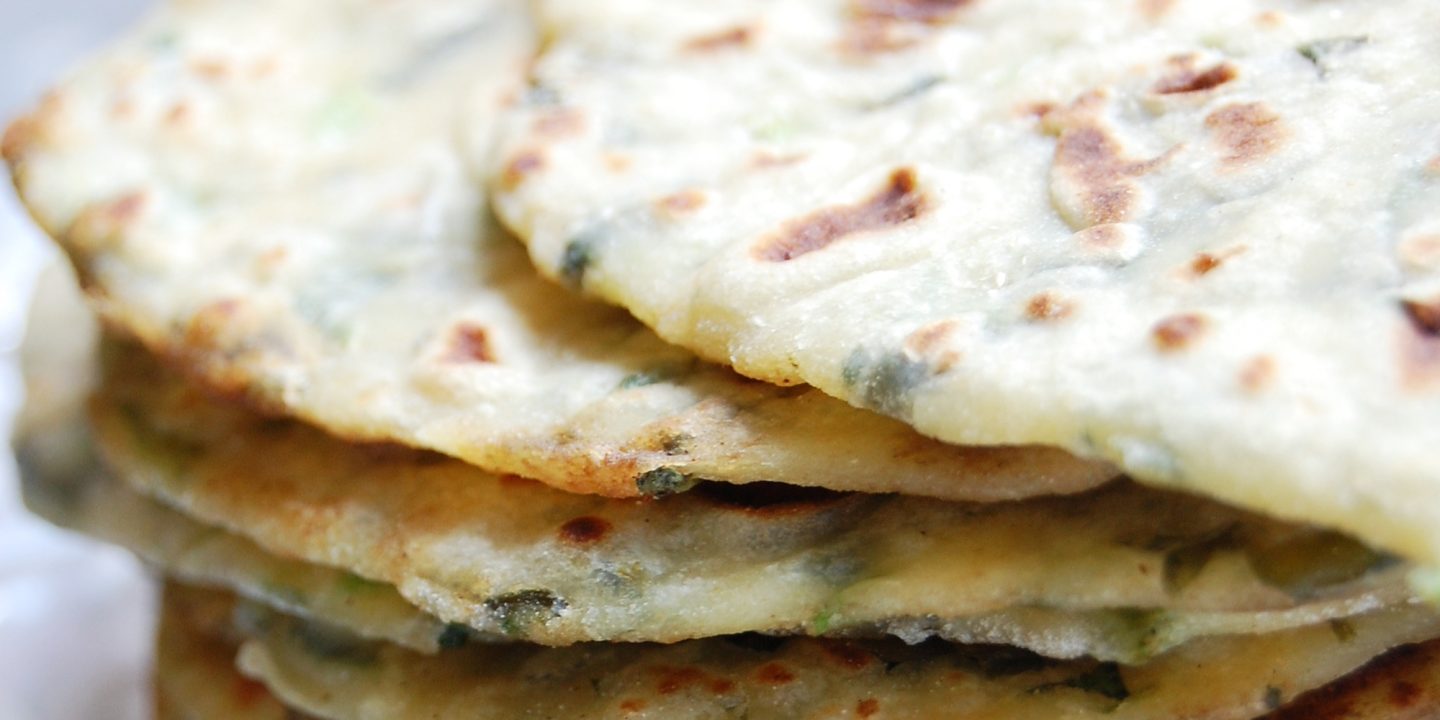 Aloo-methi-cream cheese parathas