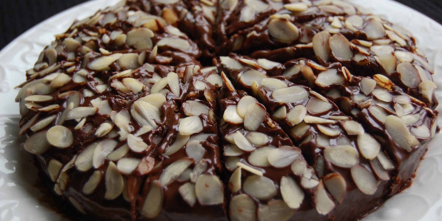 Chocolate almond sponge