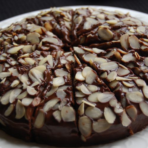 Chocolate almond sponge