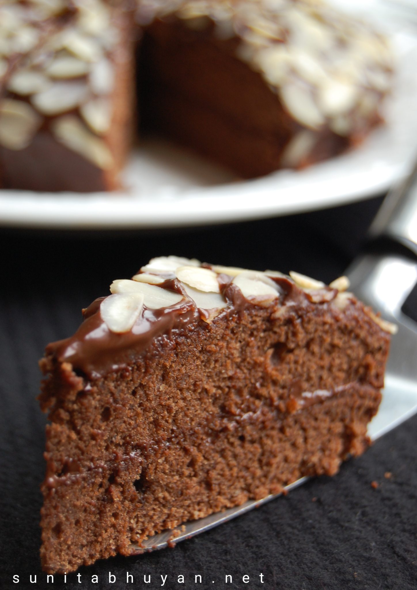 Chocolate almond sponge Sunita's World life and food!